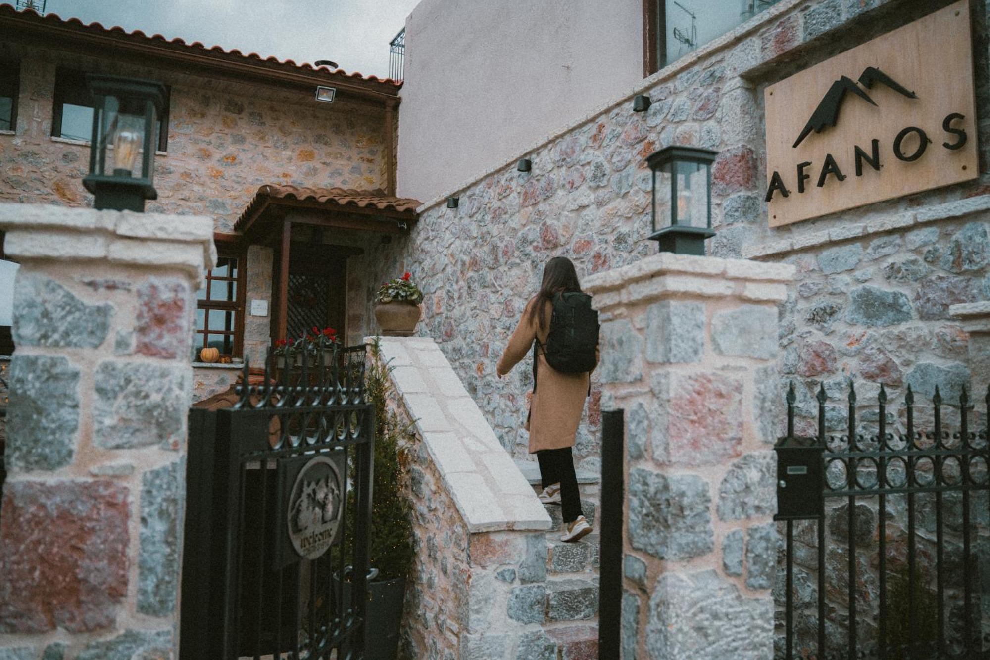 Afanos Guesthouse Arachova Buitenkant foto