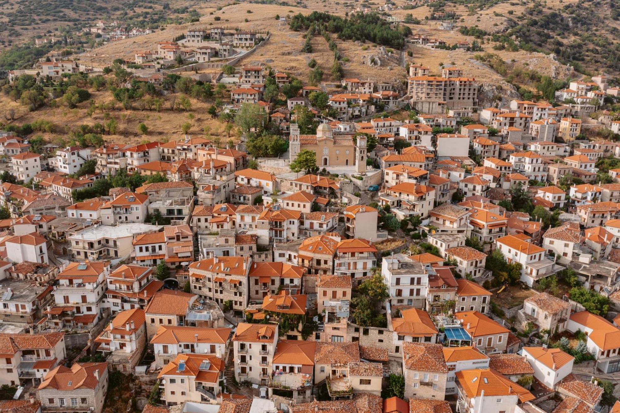 Afanos Guesthouse Arachova Buitenkant foto